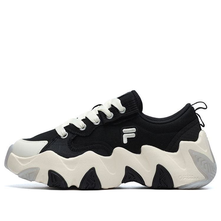 (WMNS) FILA FUSION Starfish CVS Sneakers 'Black White' T12W227322FBW