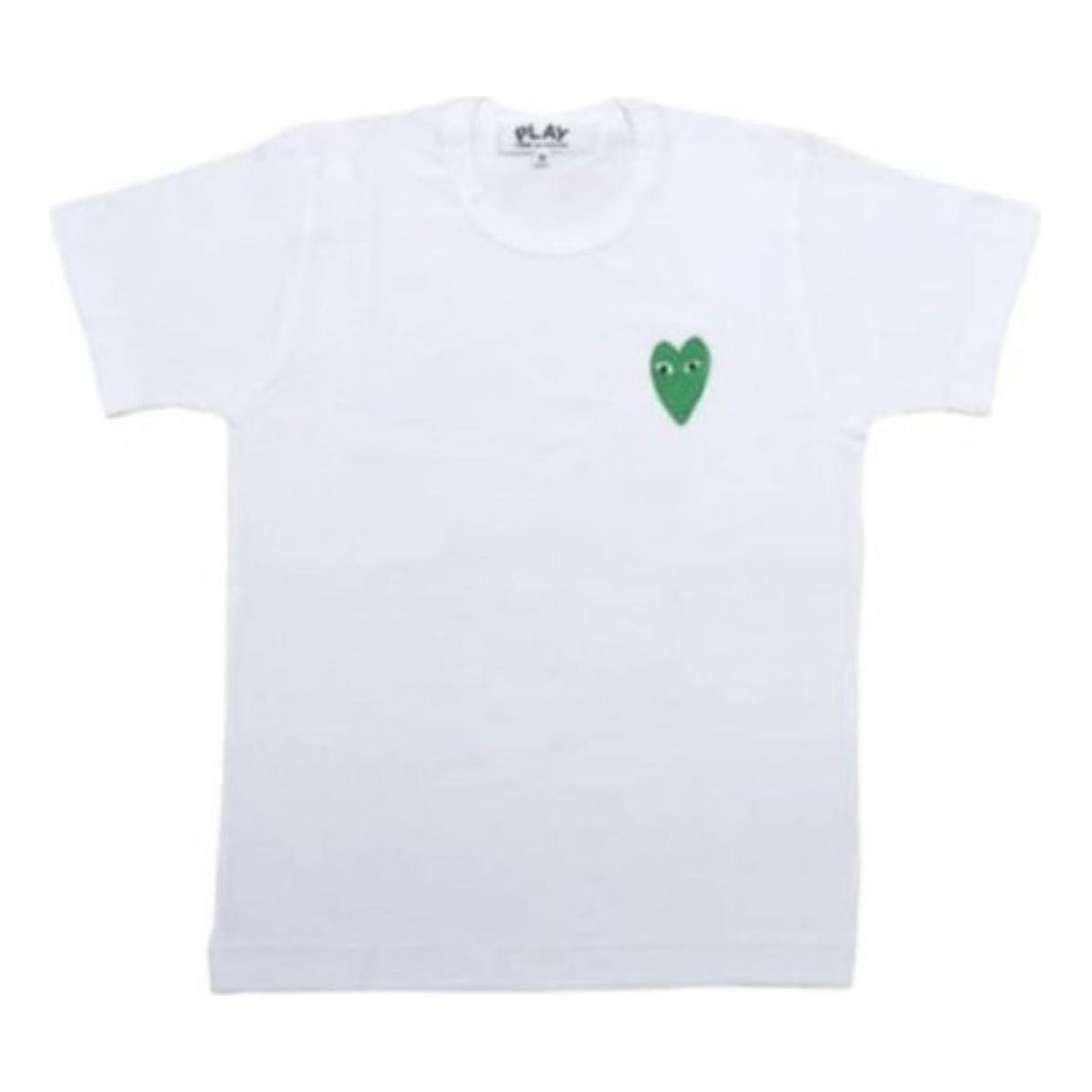 COMME des GARCONS PLAY Basic T-Shirt Green Heart 'White' AZ-T044-051-1