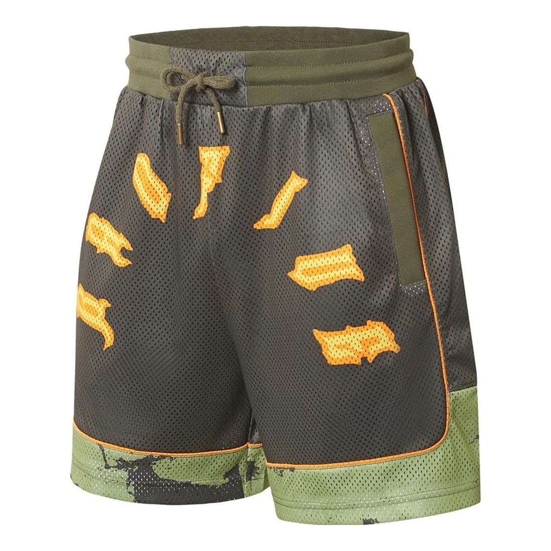 Li-Ning BadFive Basketball Competition Shorts 'Olive Green' AAPS469-1