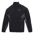 Men's adidas St Pkt Wvjkt Athleisure Casual Sports Logo Stand Collar Woven Jacket Black HM5144