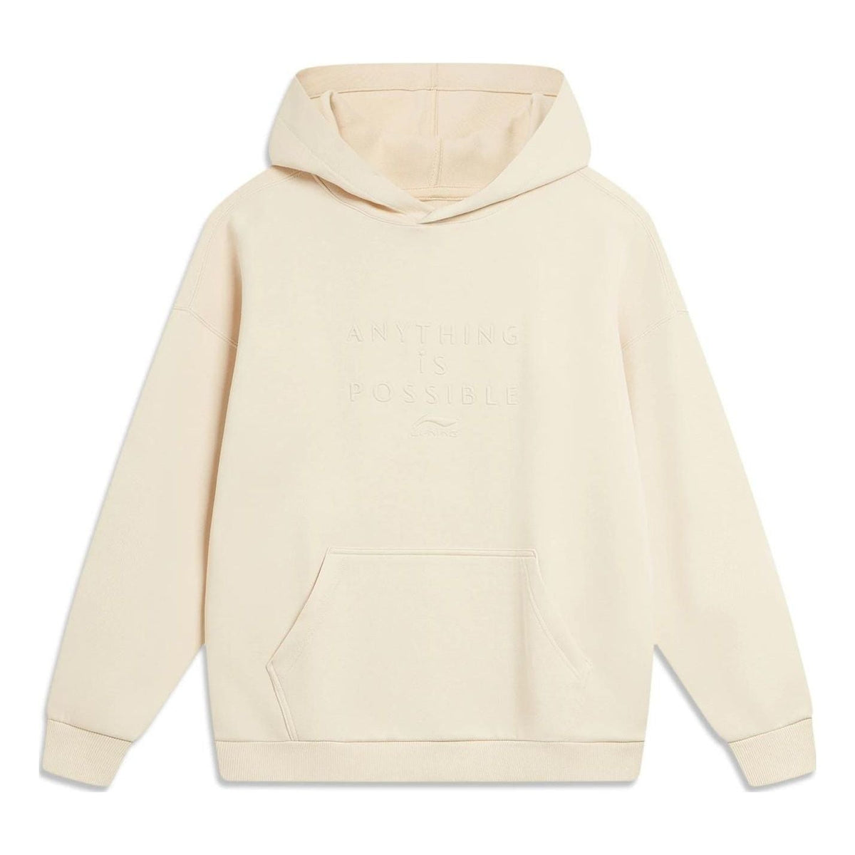 Li-Ning Anything Is Possible Logo Hoodie 'Creamy White' AWDT757-1