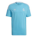adidas MENS Real Madrid Tee Football Crew-neck Short Sleeve Blue GL0051