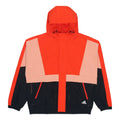 adidas Loose Logo Casual Contrasting Colors Woven Windproof Hooded Jacket Orange H40212