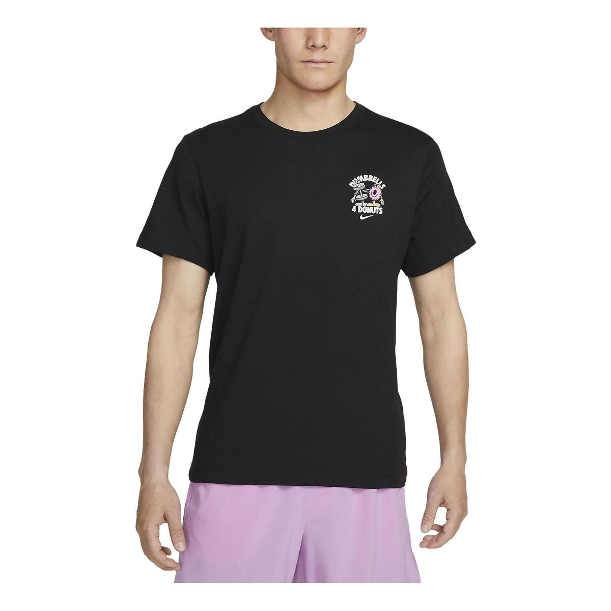 NIKE DRI-FIT Dumbbell Donut Short Sleeve 'Black' FD0139-010