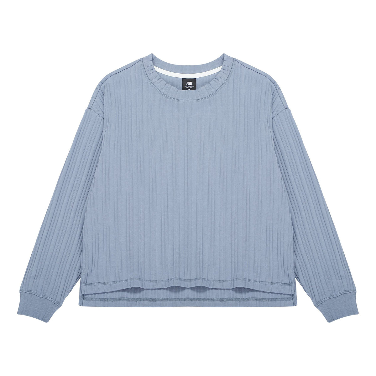 (WMNS) New Balance Casual Rib-Knit Top Asia Sizing 'Blue' AWT23319-AGY