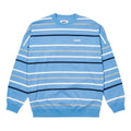 Palace Stripe Drop Shoulder Crew 'Blue' P22ES066