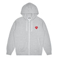 (WMNS) COMME des GARCONS PLAY Invaders Zip Hooded Sweatshirt 'Grey' AZ-T325-051-1