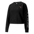 (WMNS) PUMA Modern Sports Crewneck Sweatshirt 'Black White Pink' 585259-61