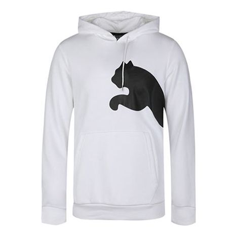 PUMA Knit Casual hooded Long Sleeves Pullover White 580566-02