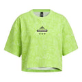 (WMNS) adidas x Transformers Cropped Tee 'Green' IK3476