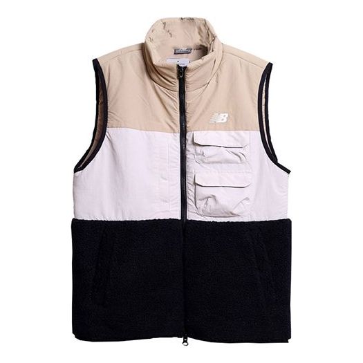 New Balance Colorblock Casual Cargo Vest Asia Sizing 'Beige White Black' NJ943011-BEI