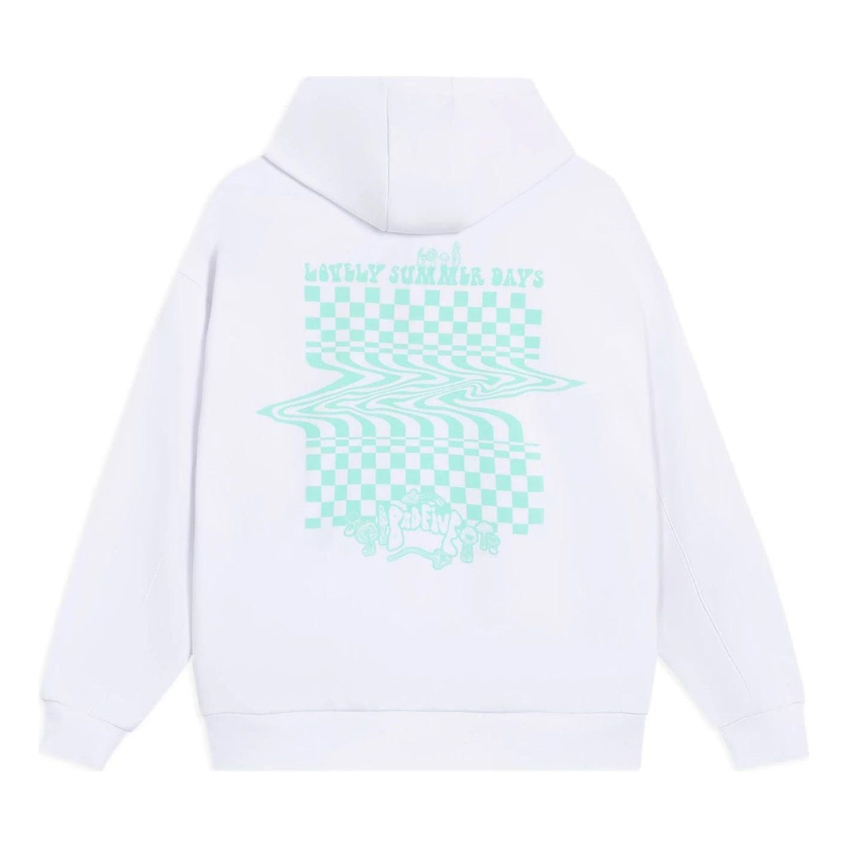 (WMNS) Li-Ning BADFIVE Casual Sport Hoodie 'White Aqua' AWDS646-1