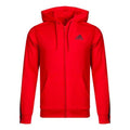 Men's adidas Logo Hooded Zipper Knit Red Jacket GP8604