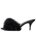 (WMNS) Balenciaga Boudoir 70mm Sandals 'Black Feathers' 787447W0WMQ1000