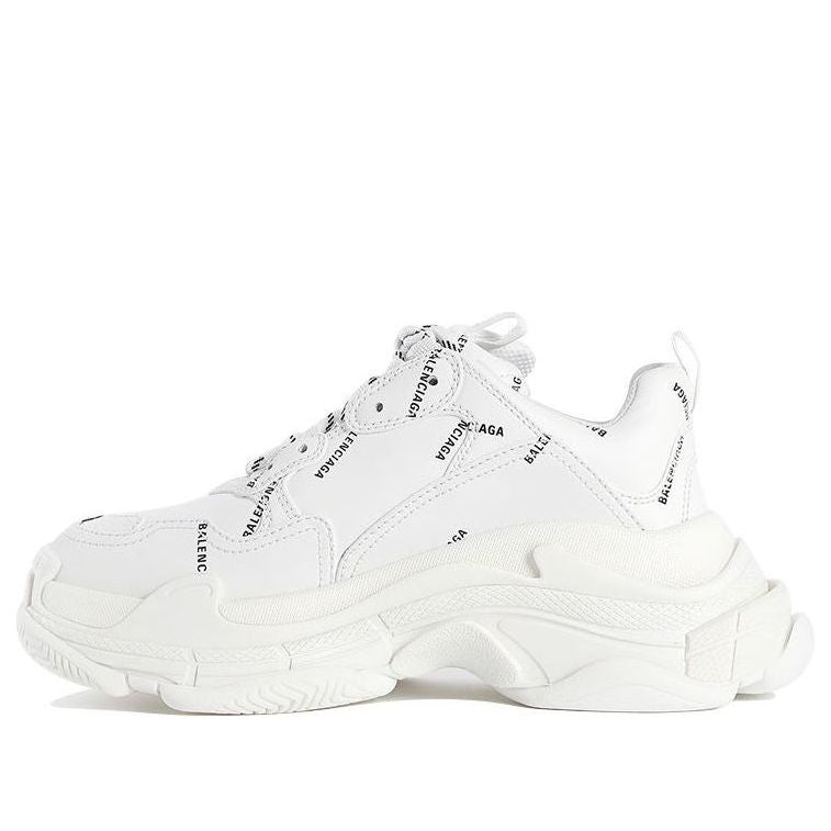 (WMNS) Balenciaga Triple S Sneaker 'All Over Logo - White' 524039W2FA19010