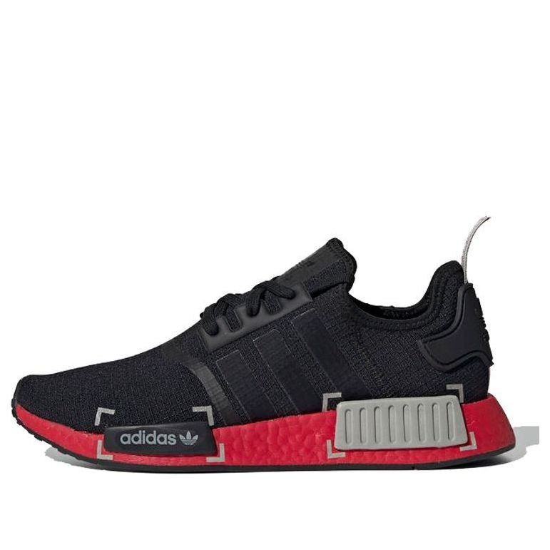 adidas NMD_R1 'Black Grey Scarlet' FV3907