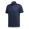adidas Solid Color Casual Short Sleeve Polo Shirt Blue FJ3794