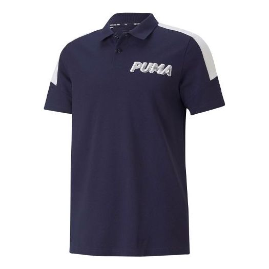 PUMA Modern Sports Logo Polo T-Shirt 'Navy' 845913-06