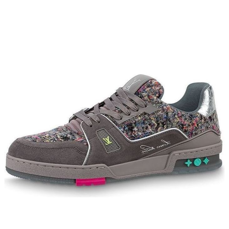 LOUIS VUITTON LV Trainers 'Grey with Colorful Mesh' 1A998B