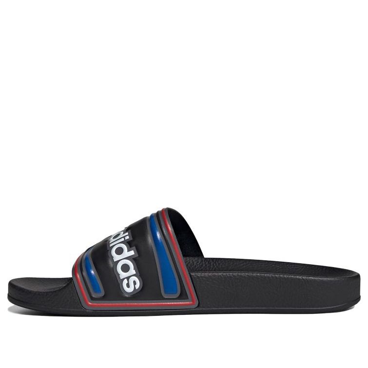 (WMNS) adidas originals Adilette Slides 'Black Red Blue' EE6177