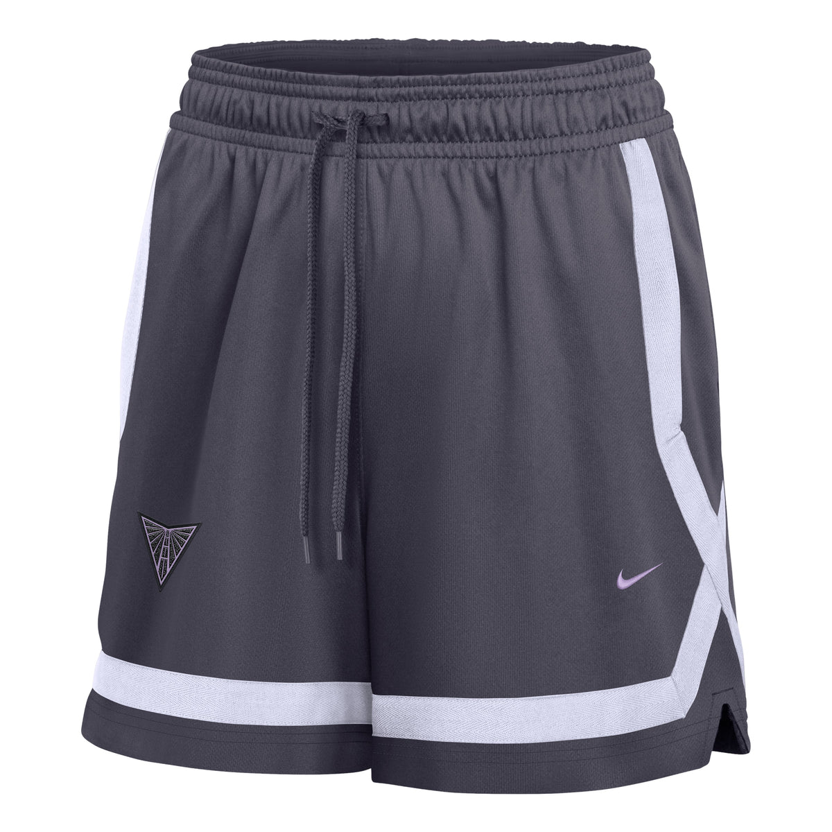 (WMNS) Nike Golden State Valkyries 5" Studio Fleece Shorts 'Gridiron Amethyst Tint Urban Lilac' IR0877-013