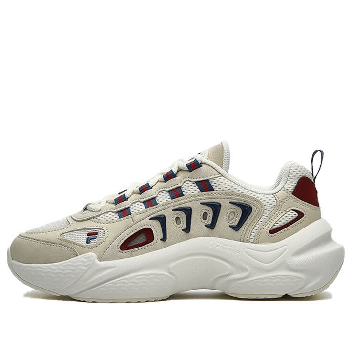 (WMNS) FILA FUSION SKY TRAIL DX Sneakers 'Beige White Red' T12W331601FWE
