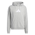 Men's adidas Cotton Hoody Basketball Casual Sports Gray HF0237