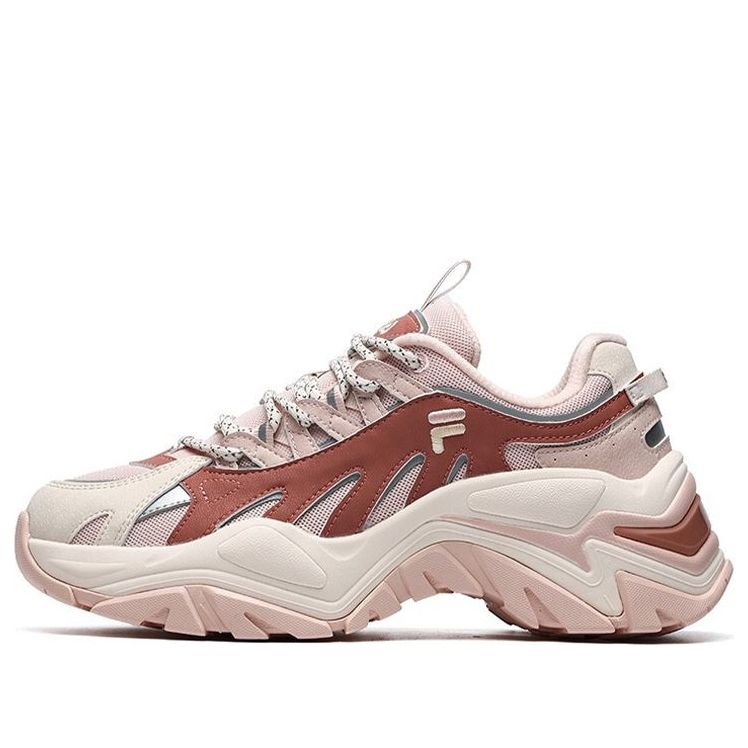 (WMNS) FILA FUSION Casual Fashion Sneakers 'Pink Red' T12W125208FBD