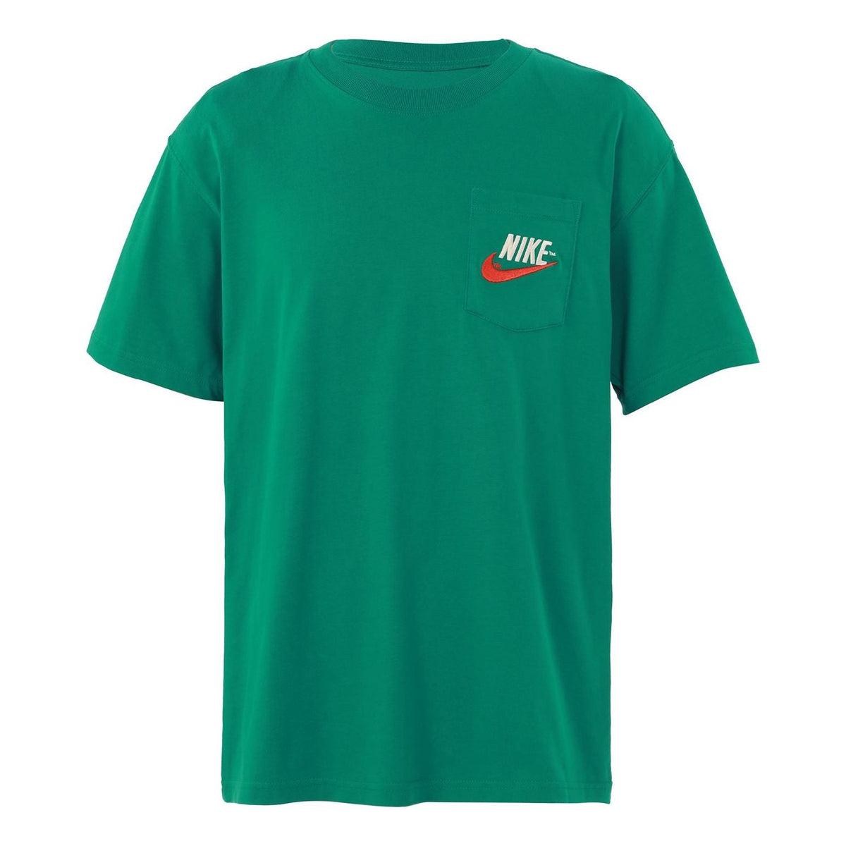 Nike Sportswear Casual Sports Breathable Back Large Logo Round Neck Short Sleeve Malachite Green DM6426-365