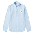 Men's KENZO SS21 Embroidered Casual Long Sleeves Shirt Light Blue F965CH4001LD-63