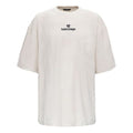 Men's Balenciaga Alphabet Logo Short Sleeve Gray White 641614TJVA99054