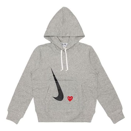 COMME des GARCONS PLAY x Nike Crossover play together Series Hoodie 'Grey' AE-T404-051-1