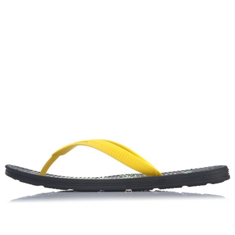 Li-Ning Disney Crossover LN Floper Colorblock Casual Yellow Black Flip-Flops AGAP003-1