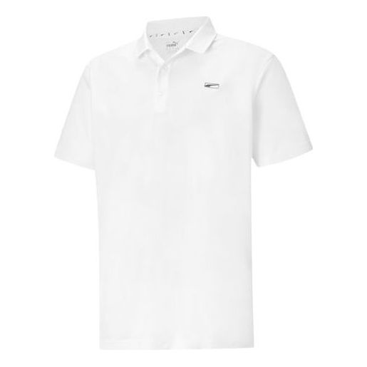 PUMA Tech Pique Polo Shirt 'White Black' 599277-02