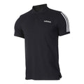 adidas Casual Sports Breathable Short Sleeve Polo Shirt Black EJ0927