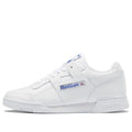 Reebok Workout Plus Casual Skateboarding Shoes Unisex White Blue HP5909