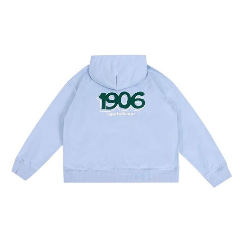(WMNS) New Balance NBX Urban Remix Knit Full Zipper Hoodie Asia Sizing 'Light Blue' AWJ33309-LAY