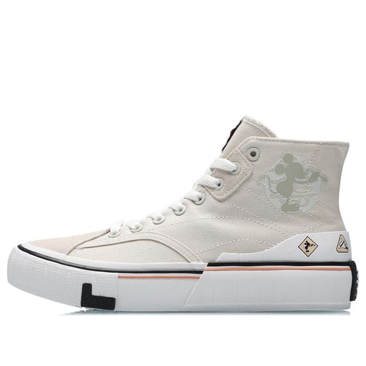 (WMNS) Li-Ning Canvas Hi Shoes 'Beige White' AECR008-2