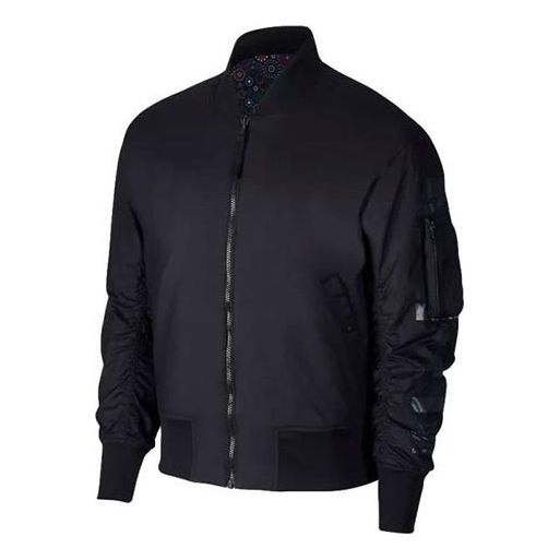 Nike Reversible aviator Casual sports padded Jacket Black AJ3588-010