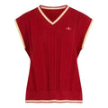 (WMNS) adidas Cable Knit Vest Asia SIzing 'Team Victory Red' KR7063