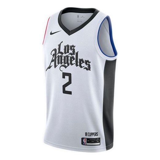 Nike NBA City SW Fan Edition Los Angeles Clippers Leonard 2 Basketball Jersey/Vest White AV4644-102
