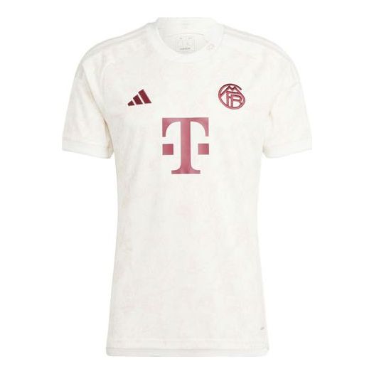 adidas FC Bayern 23/24 Third Jersey Asia Sizings 'White Red' HR3725