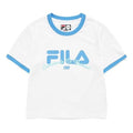 FILA FUSION Baseball Casual Sports Breathable Short Sleeve White T11W132109F-WT