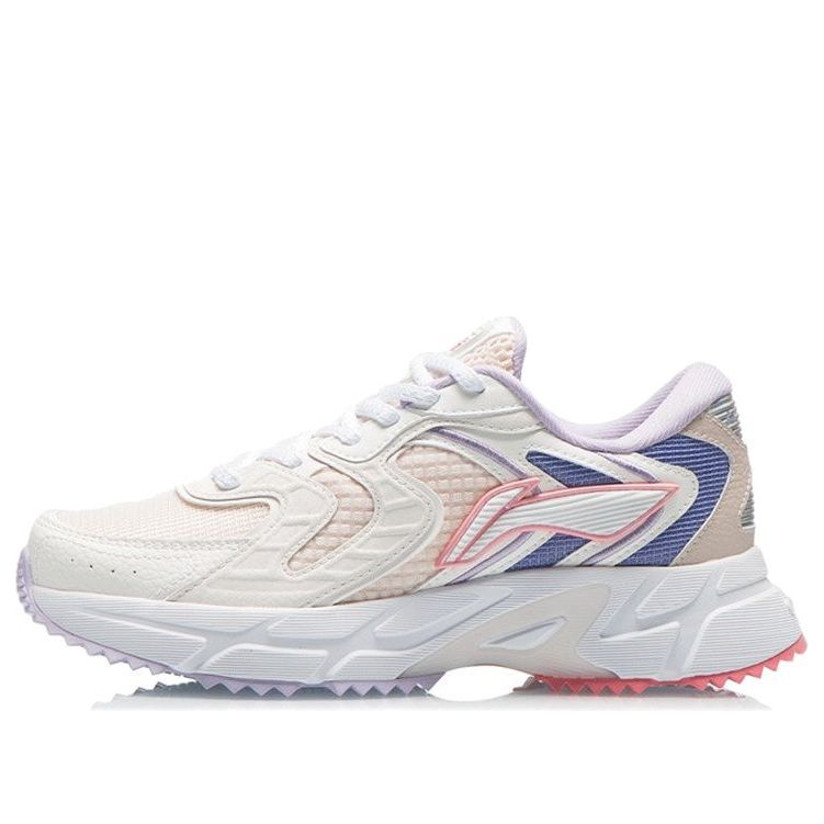 (WMNS) Li-Ning Casual Running Shoes 'White Pink Blue' ARLR014-3