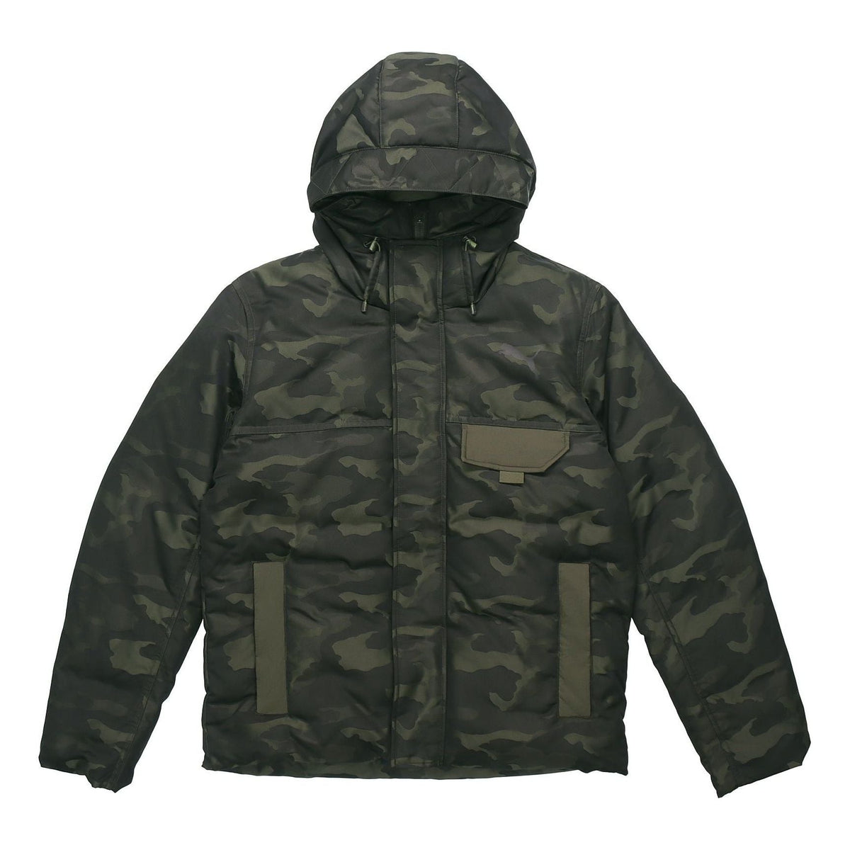 PUMA Streetstyle 480 Hooded Camo Down Jacket 'Black' 581639-70