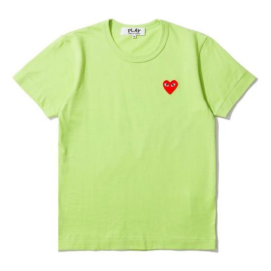 (WMNS) COMME des GARCONS PLAY Round Neck Short Sleeve Tee 'Green' AZ-T271-051-2