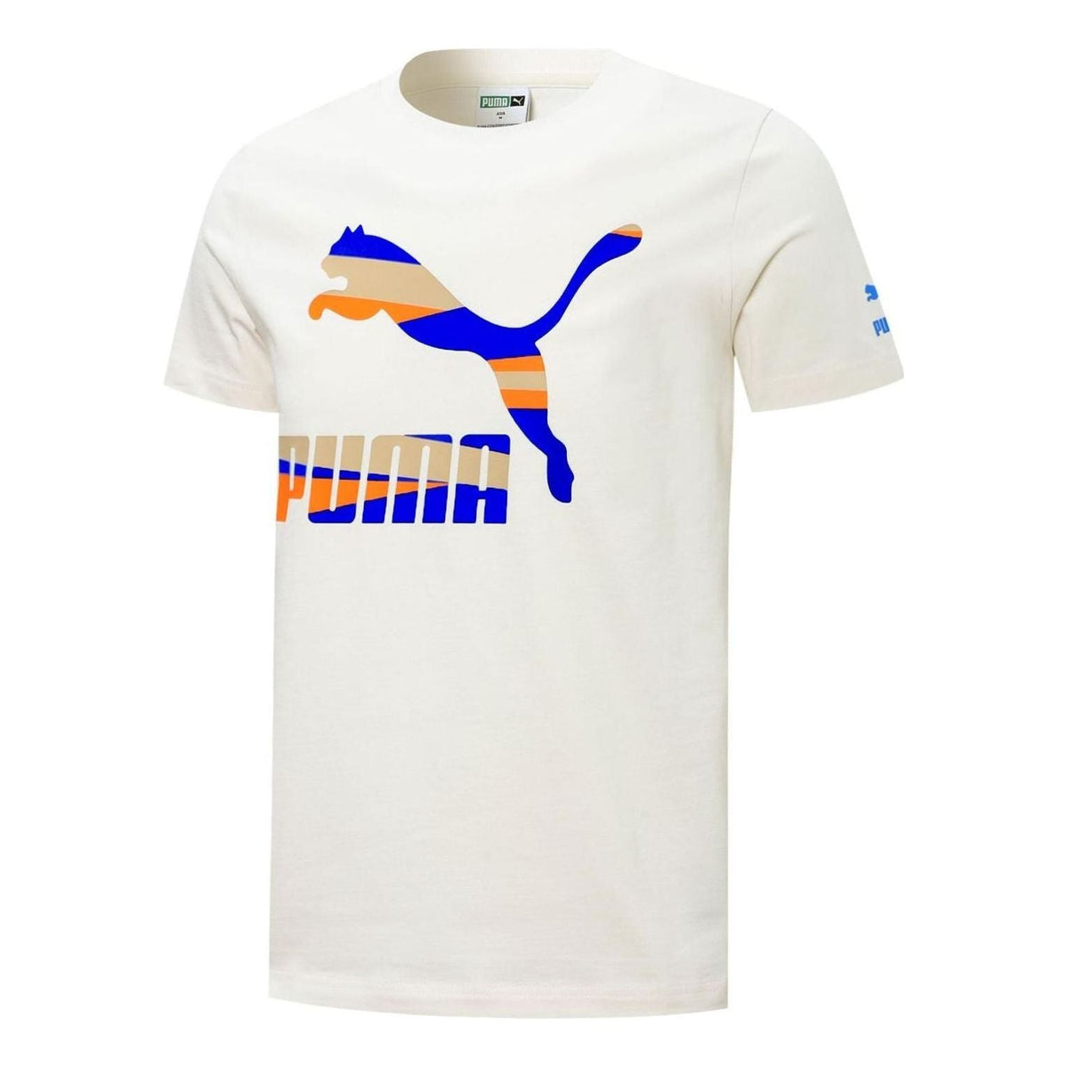 PUMA Colorful Logo T-Shirt 'White' 534990-93