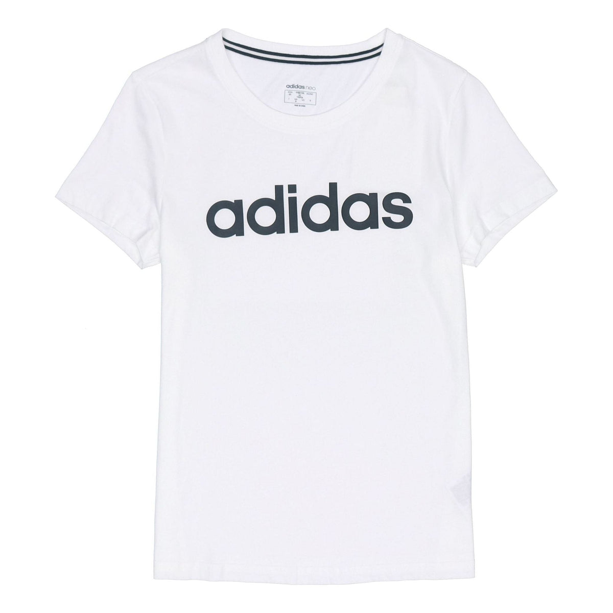 (WMNS) adidas neo W Esntl Lg T 1 Casual Sports Short Sleeve White FP7873