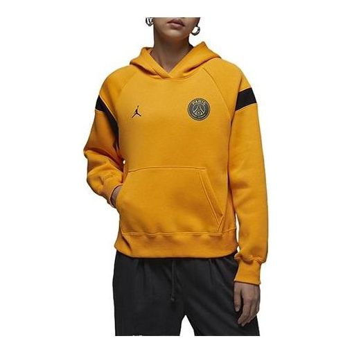 (WMNS) Air Jordan x Paris Saint-Germain Hoodie (Asia Sizing) 'Yellow Black' DV2836-705