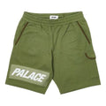 Palace Giant Woven Label Shorts 'Olive' P22ST072